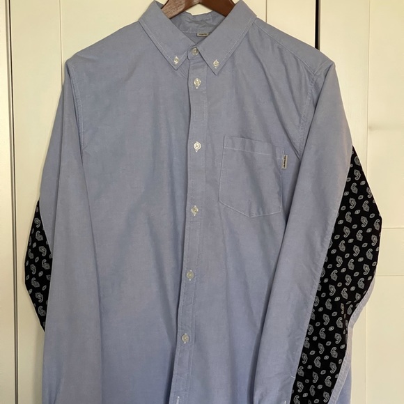 Carhartt WIP Mens Large Paisley Detailed Button Down Shirt